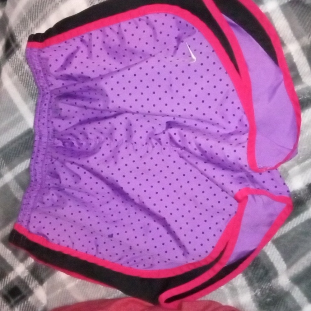 Nike athletic polka dot shorts